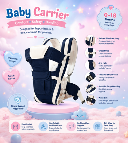CuddleRide™ 4-in-1 Baby Carrier