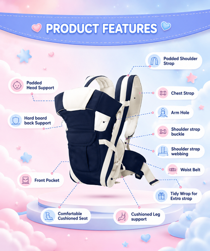 CuddleRide™ 4-in-1 Baby Carrier