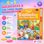 4-in-1 Goldilocks & The Three Bears Jigsaw Puzzle Set – 24 Piece Educational Learning Puzzle for Kids