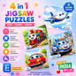 Wooden Jigsaw Puzzle Games for Children & Kids Age 3+ (Pack of 4)