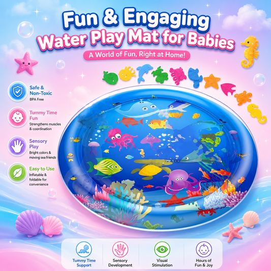 Toysbuddy Tummy Time Water Mat for Babies | Sensory Play Activity Gym