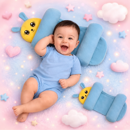 Baby Bolster Pillow for Newborns & Infants | Soft Cotton Support Pillow